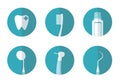 Dentist concept flat icon. Logo