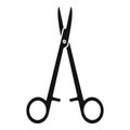 Dentist forceps icon, simple style Royalty Free Stock Photo