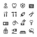 Dentist icon set, eps10