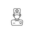 Dentist line icon