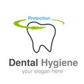 Dentist logo design template. Tooth line symbol for Dental clinic or mark for dental hygiene