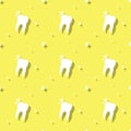Dentist Molar Tooth Care Seamless Background