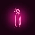 dentist pliers icon. Elements of Dental in neon style icons. Simple icon for websites, web design, mobile app, info graphics