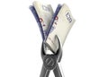 Dentist Pliers And Pound Banknotes