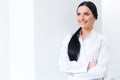 Dentist Portrait. Woman Smiling at her Workplace. Dental Clinic