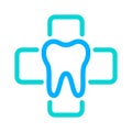 Dentist recommended approved vector icon logo badge Royalty Free Stock Photo