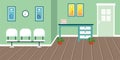 Dentist Room Vector Illustration with flat design, modern and trendy Design