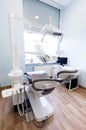 Dentist's office. Dental equipment, modern, clean interior Royalty Free Stock Photo