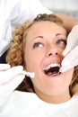 Dentists teeth checkup Royalty Free Stock Photo