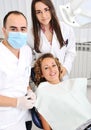 Dentists teeth checkup Royalty Free Stock Photo
