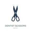 dentist scissors icon in trendy design style. dentist scissors icon isolated on white background. dentist scissors vector icon Royalty Free Stock Photo