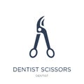 dentist Scissors icon. Trendy flat vector dentist Scissors icon Royalty Free Stock Photo