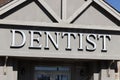 Dentist signage office exterior Royalty Free Stock Photo