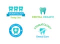 Dentist symbols set. Royalty Free Stock Photo