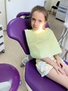 Toddler first time at the dentist