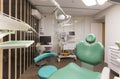 Dentist tools and children dentistry chair waiting to be used