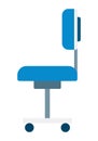 Dentist wheeled chair vector icon flat isolated