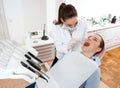 Dentist at work