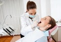 Dentist at work