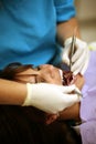 Dentist working on patients mouth