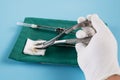 Dentistry medical tools forcept. Royalty Free Stock Photo