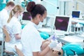 Dentistry students having practice Royalty Free Stock Photo