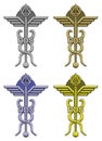 Dentistry Symbol In Four Colors