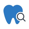 Dentists glyph color flat vector icon