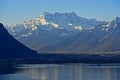 Dents du Midi, Lake Geneva Royalty Free Stock Photo