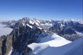 The Dents du Midi in the Swiss Alps Royalty Free Stock Photo
