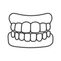 Dentures linear icon