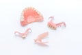 Dentures on white background Royalty Free Stock Photo