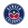 Denver Colorado logo. Vector and illustration.