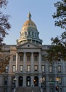 Denver Capitol Building on Colfax street with gold dome