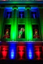 Denver City and County Building illuminated at night, Colorado. Royalty Free Stock Photo