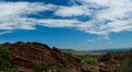 Denver City Skyline Red Rocks Park Colorado Royalty Free Stock Photo