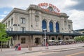 DENVER, CO - JULY 3, 2019: Union Station on a beautiful summer day. Denver is the main city of Colorado Royalty Free Stock Photo