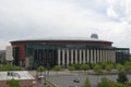 DENVER, CO, USA - May 26, 2019: The Pepsi Center is an arena facility that is home to multiple professional sports teams,