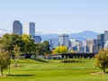 Denver Colorado. Mile High City. Rocky Mountains Royalty Free Stock Photo