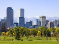 Denver Colorado. Mile High City. Rocky Mountains Royalty Free Stock Photo