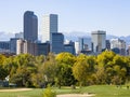 Denver Colorado. Mile High City. Rocky Mountains Royalty Free Stock Photo