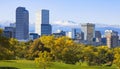 Denver Colorado. Mile High City. Rocky Mountains Royalty Free Stock Photo