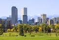 Denver Colorado. Mile High City. Rocky Mountains Royalty Free Stock Photo