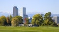 Denver Colorado. Mile High City, Rocky Mountains Royalty Free Stock Photo