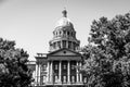 Denver Colorado black and white capitol building