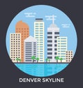 Denver, Colorado, U.S. Vector Icon