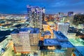 Denver, Colorado, USA Cityscape at Night Royalty Free Stock Photo