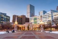 Denver, Colorado, USA downtown cityscape in Civic Center Park Royalty Free Stock Photo