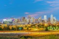 Denver downtown city skyline, cityscape of Colorado in USA Royalty Free Stock Photo