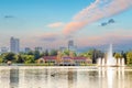 Denver downtown city skyline, cityscape of Colorado in USA Royalty Free Stock Photo